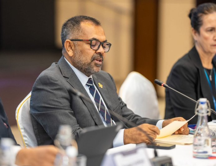 Minister Moosa Zameer Delivers Keynote at 8th Asia Initiative Meeting in Malé