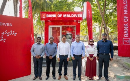 Bank of Maldives Expands Nationwide ATM Network with New Self-Service Banking ATM in Thilafushi