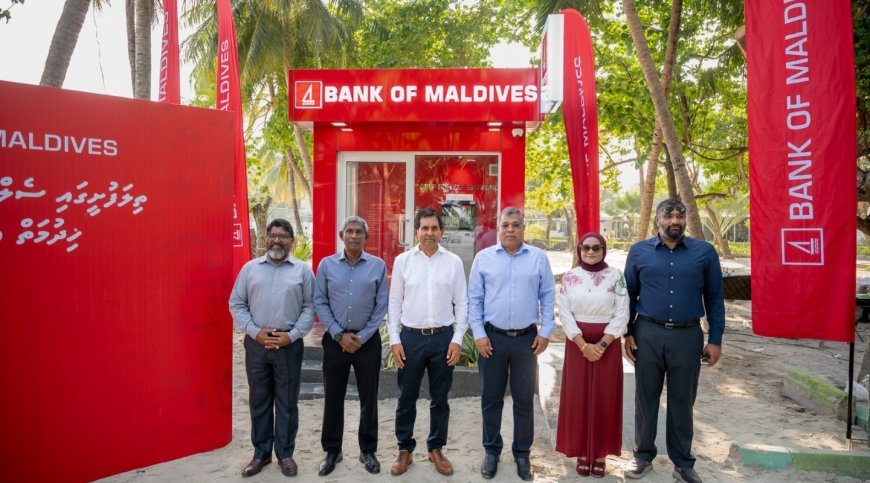 Bank of Maldives Expands Nationwide ATM Network with New Self-Service Banking ATM in Thilafushi