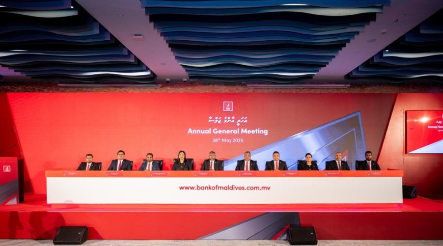 Bank of Maldives Board Proposes Record Dividend Payout of MVR 60 Per Share Following Landmark 2025 Performance