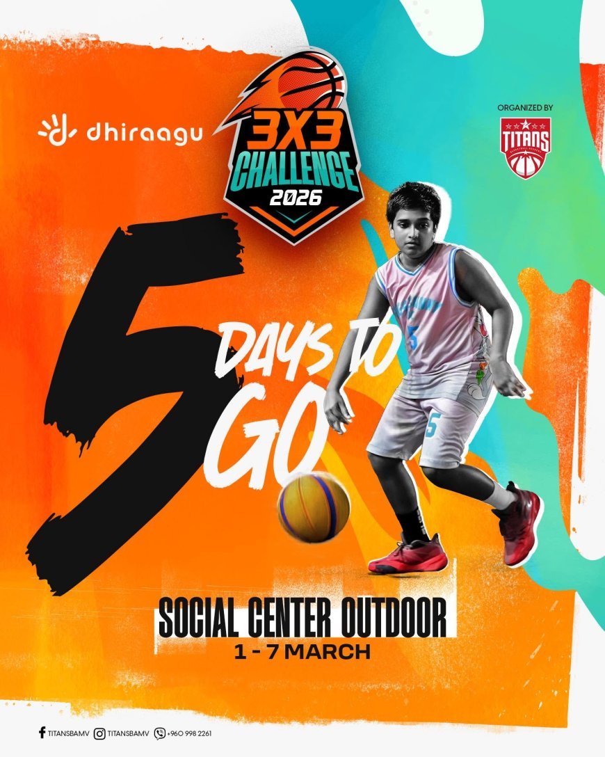 Dhiraagu 3X3 Challenge 2026 Sets New Record as the Largest 3X3 Basketball Tournament in Maldives History With 448 Players and 112 Teams