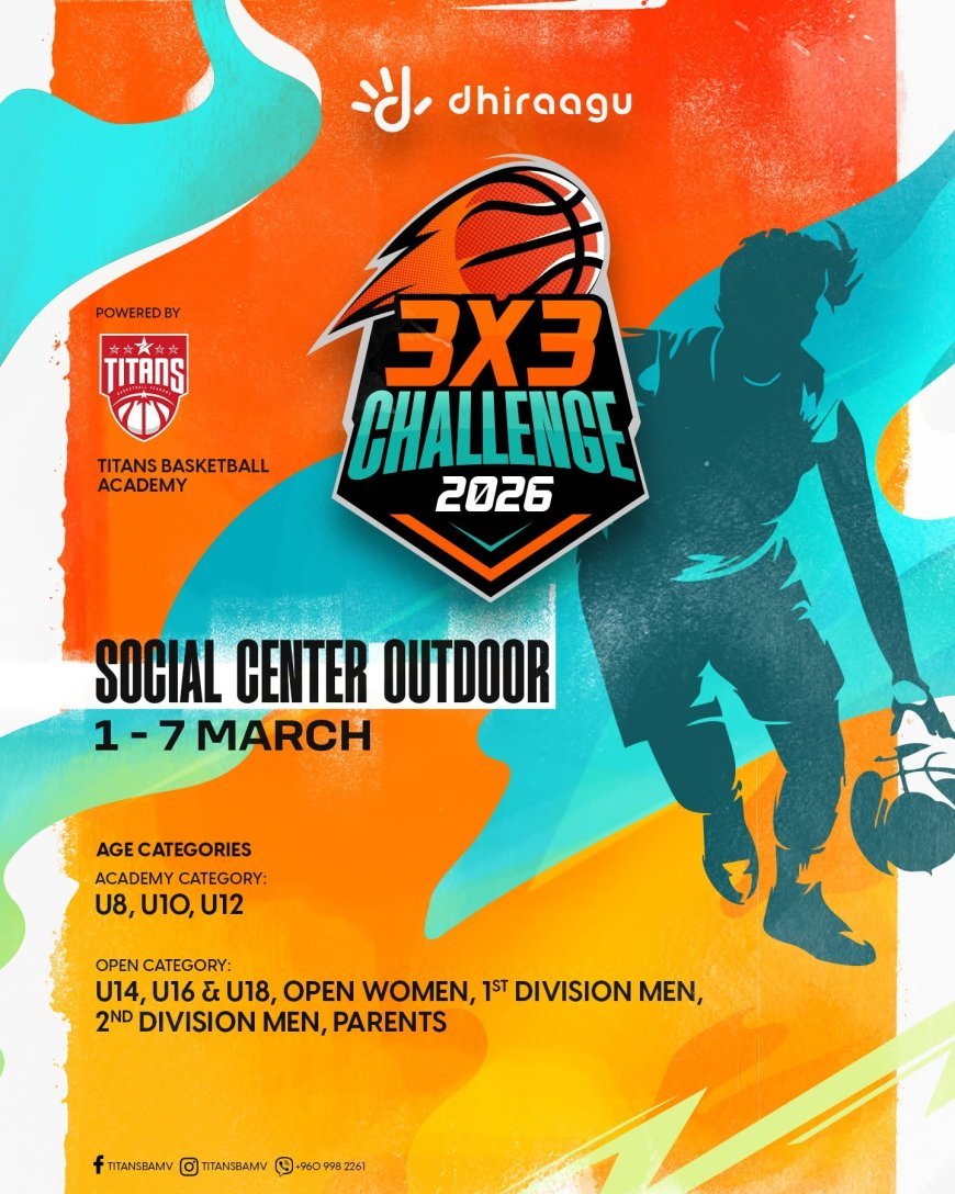 Dhiraagu 3X3 Basketball Challenge Returns With Registrations Closing 24 February 2026 and Tournament Kicking Off 1 March